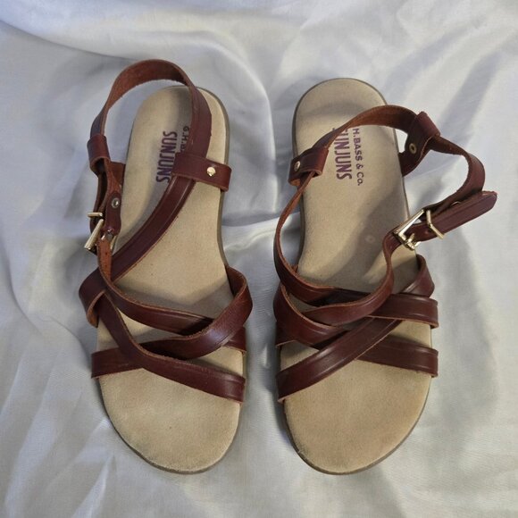 GH Bass & Co ' Sun Juns ' Open Toe Strappy Sandal (5) - Picture 5 of 7